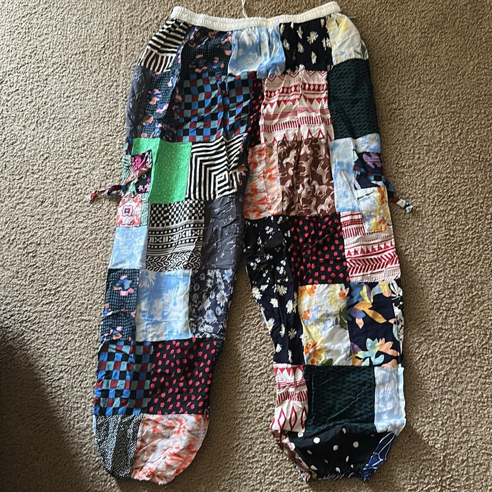 Colorful Patchwork Pants